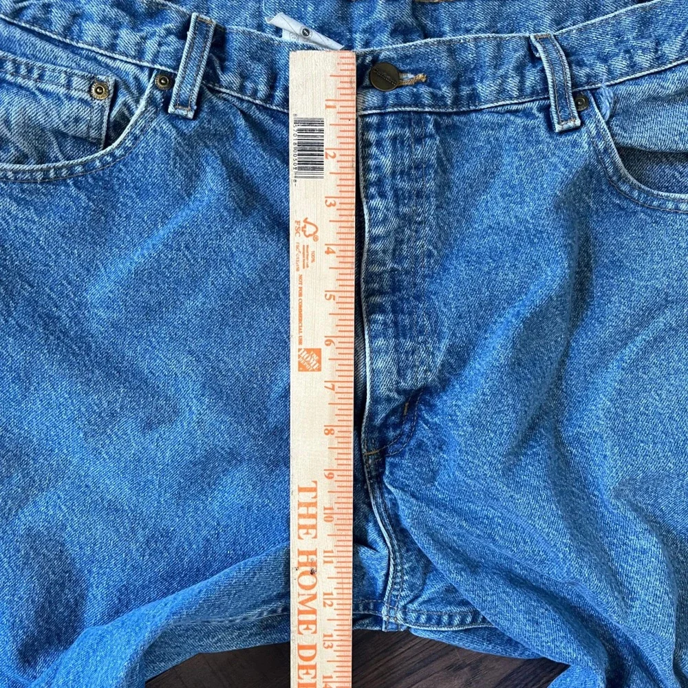 Carhartt Relaxed Fit Straight Denim Blue Jeans Work Men's Size 40x30 B113-DST